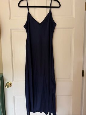 Wilfred- Classic Navy Slip Dress with Spaghetti Straps